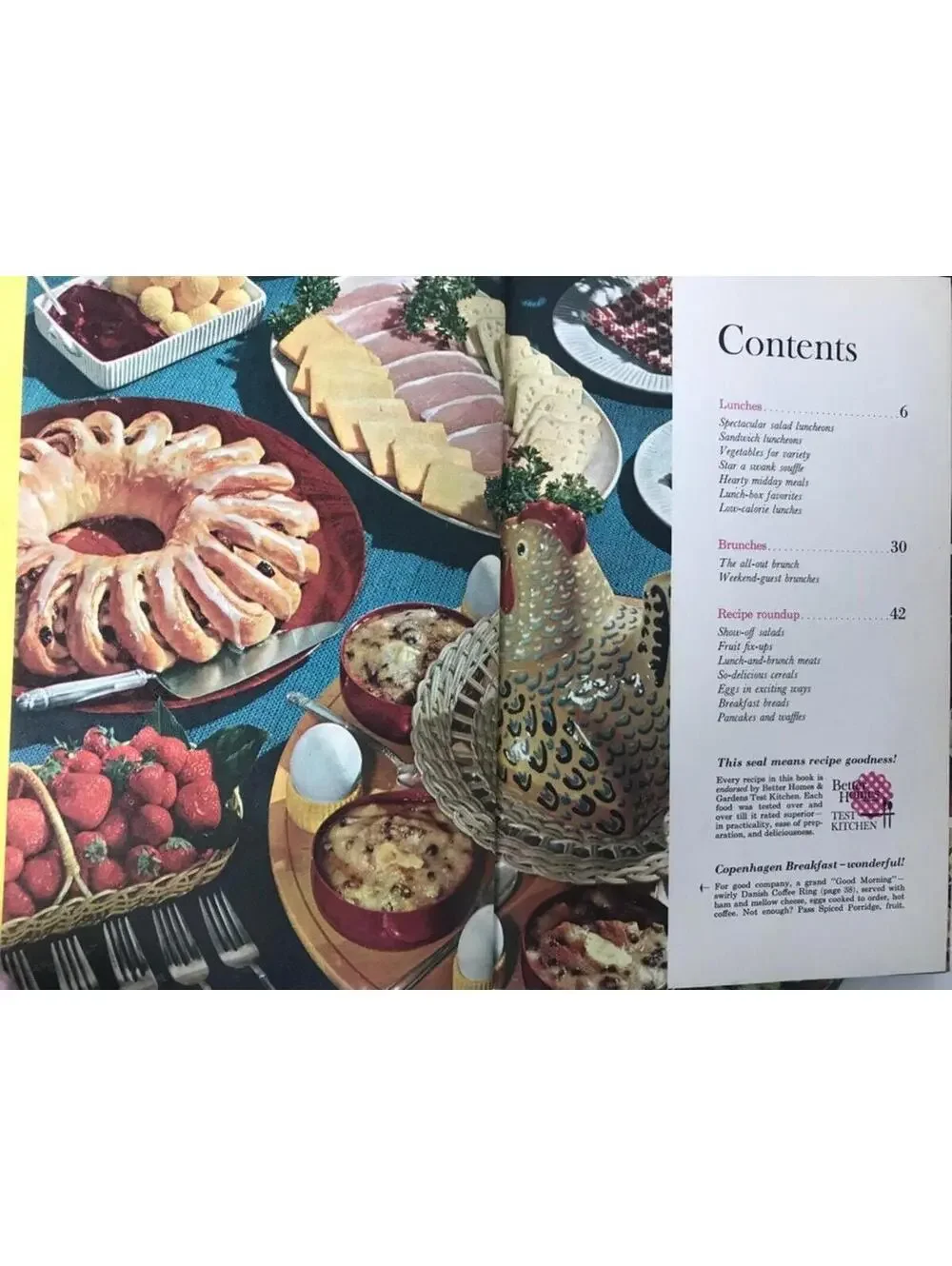 Vintage 1961 Better Homes & Gardens Cookbook: Lunches, Snacks